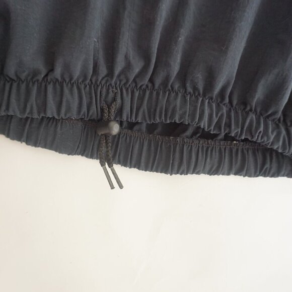 Vintage '90S Asics Black Purple Nylon Hooded Pullover Windbreaker Jacket Large - Picture 7 of 10